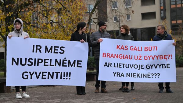 Митинг на площади Независимости в Вильнюсе - Sputnik Литва
