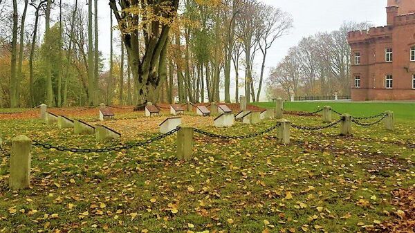 Могилы советских воинов, павших в годы Второй мировой войны, в местечке Раудоне Юрбаркского района - Sputnik Литва
