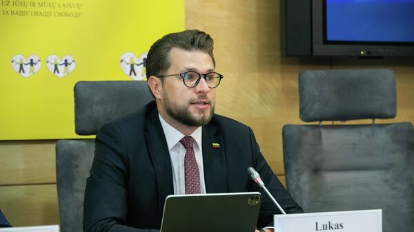 Министр экономики и инноваций Литвы Лукас Савицкас - Sputnik Литва