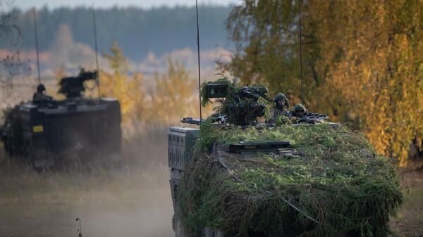 Немецкие военные на учениях в Гайжюнае, Литва - Sputnik Литва