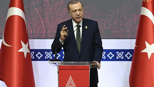 Президент Турции Реджеп Тайип Эрдоган - Sputnik Литва