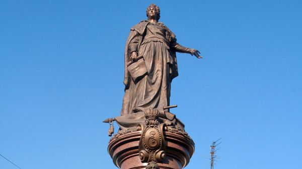 Памятник российской императрице Екатерине II  - Sputnik Литва