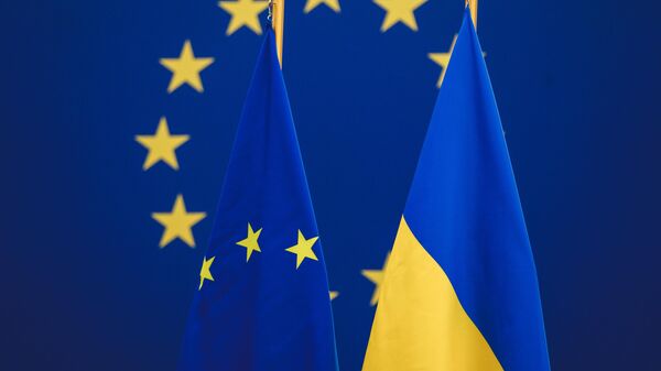 Флаги ЕС и Украины, архивное фото - Sputnik Литва