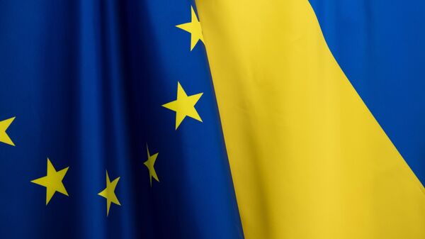 Флаги ЕС и Украины - Sputnik Литва