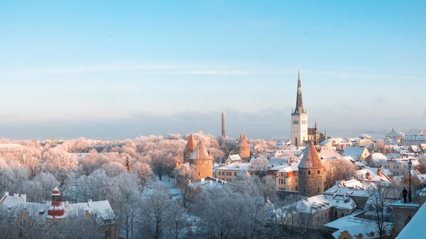 Вид зимнего Таллина, архивное фото - Sputnik Литва