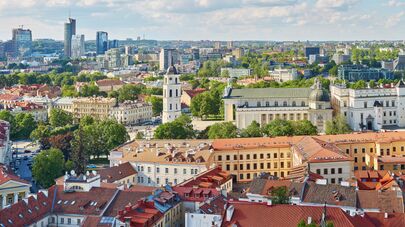 Вид Вильнюса, архивное фото