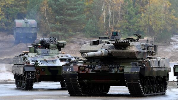 Танк Leopard 2 A7 вооруженных сил Германии, архивное фото - Sputnik Литва