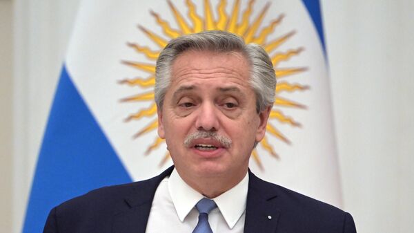 Президент Аргентины Альберто Фернандес - Sputnik Литва