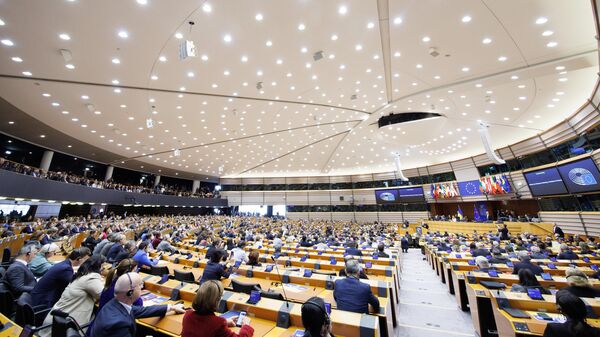 Зал заседаний в Европарламенте, архивное фото - Sputnik Литва