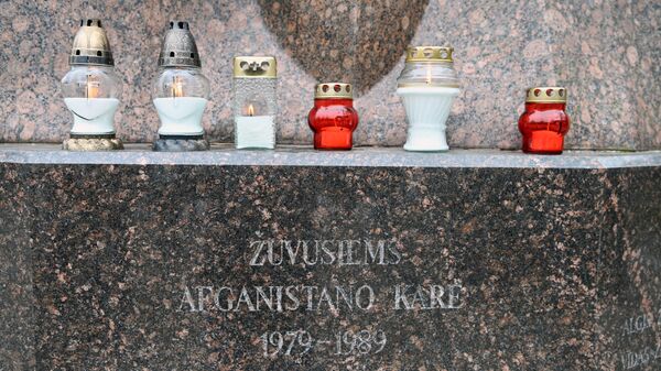Акция памяти павших в Афганской войне в Вильнюсе - Sputnik Литва