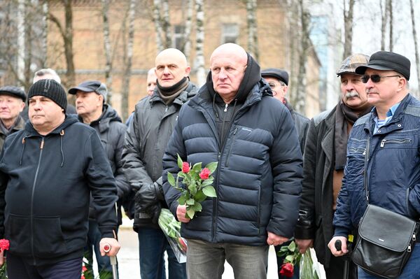 На фото: участники акции памяти павших в Афганской войне в Вильнюсе. - Sputnik Литва