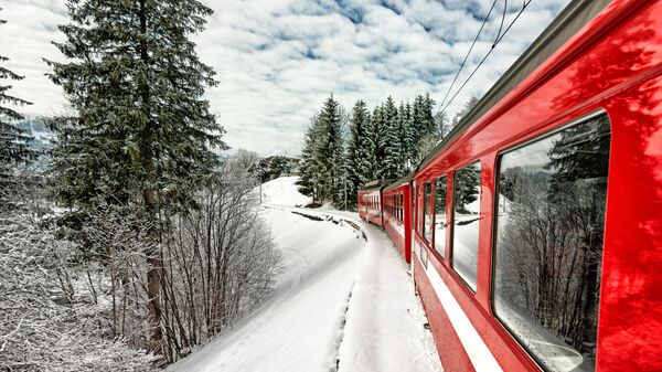 Пассажирский поезд, архивное фото - Sputnik Литва