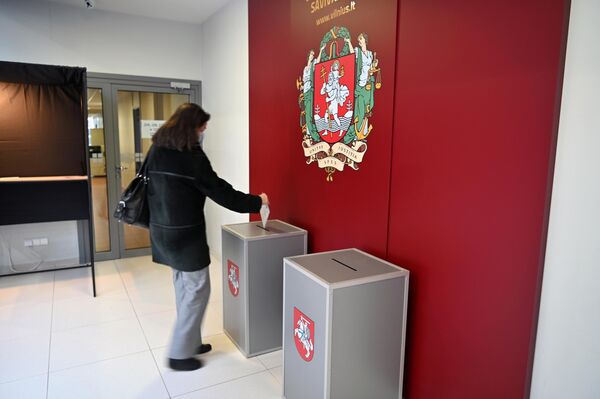 По данным ГИК, в этом году право голосовать на дому имеют 571533 избирателя, или 24 процента от общего числа, некоторые из них планируют воспользоваться этой возможностью. - Sputnik Литва