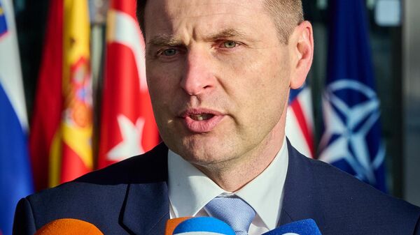 Министр обороны Эстонии Ханно Певкур, архивное фото - Sputnik Литва