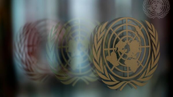 Эмблема ООН, архивное фото - Sputnik Литва