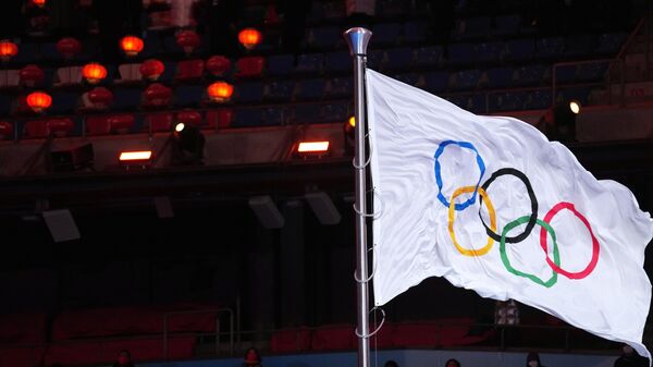 Флаг Международного олимпийского комитета - Sputnik Литва