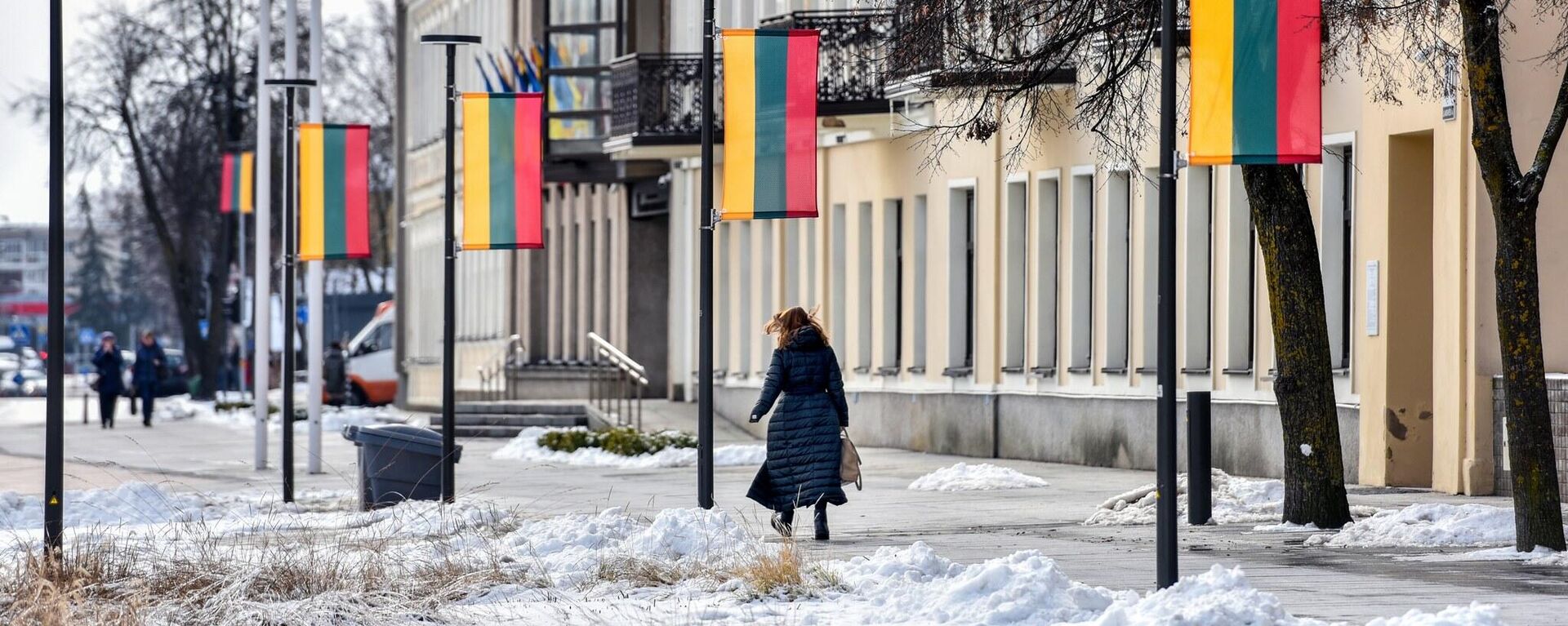 Прохожие в Паневежисе, архивное фото - Sputnik Литва, 1920, 03.01.2026