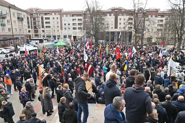 Митинг организовала Литовская ассоциация молочной промышленности.  - Sputnik Литва