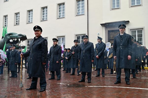 На фото: духовой оркестр литовской полиции. - Sputnik Литва