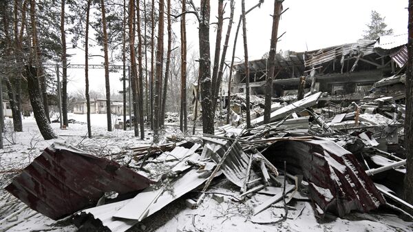 Последствия ракетного удара ВСУ по больнице в ЛНР - Sputnik Литва