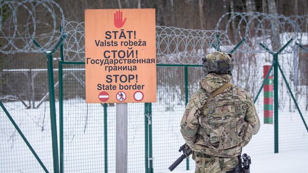 Пограничные заграждения на латвийско-белорусской границе - Sputnik Литва