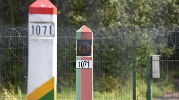 Пограничные столбы на литовско-белорусской границе - Sputnik Литва