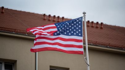 Флаг США, архивное фото