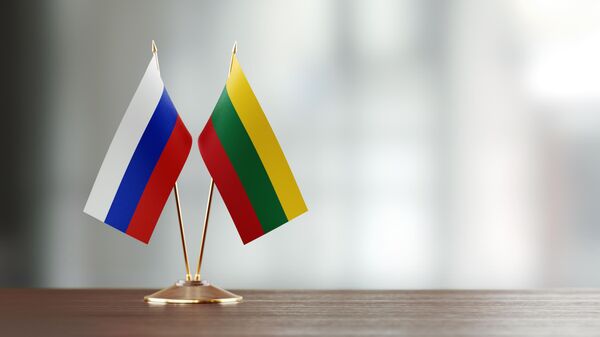Флаг России и Литвы, архивное фото - Sputnik Литва