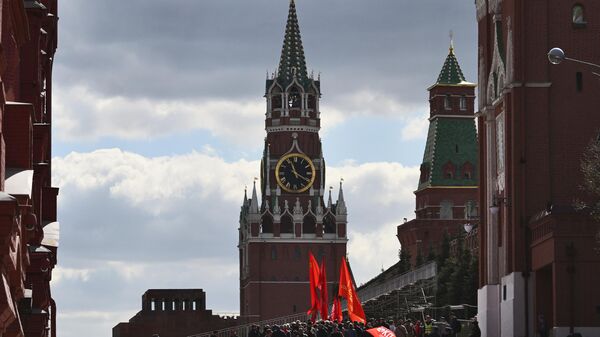 Спасская башня Московского Кремля, архивное фото - Sputnik Литва
