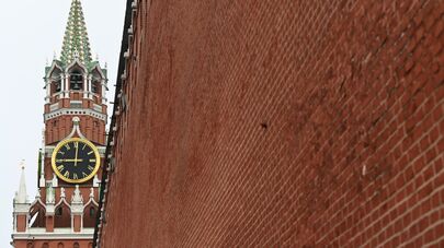 Спасская башня Московского Кремля, архивное фото