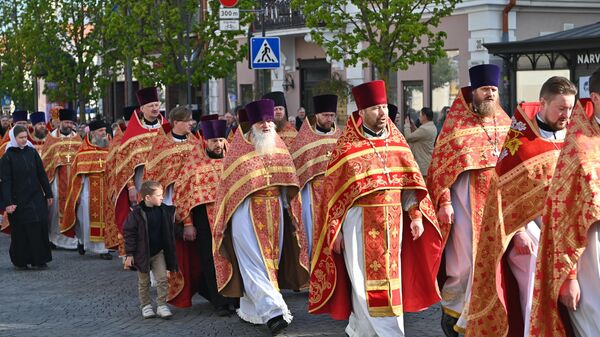 Крестный ход за единство православной церкви в Литве - Sputnik Литва