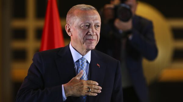Президент Турции Реджеп Тайип Эрдоган - Sputnik Литва