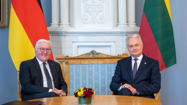 Президент Германии Франк-Вальтер Штайнмайер и президент Литвы Гитанас Науседа - Sputnik Литва