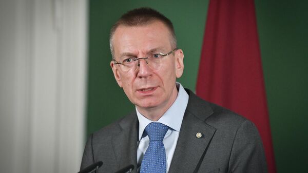 Президент Латвии Эдгарс Ринкевичс - Sputnik Литва