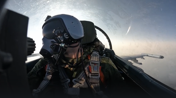 Боевая работа экипажей Су-35 ВКС России - Sputnik Литва