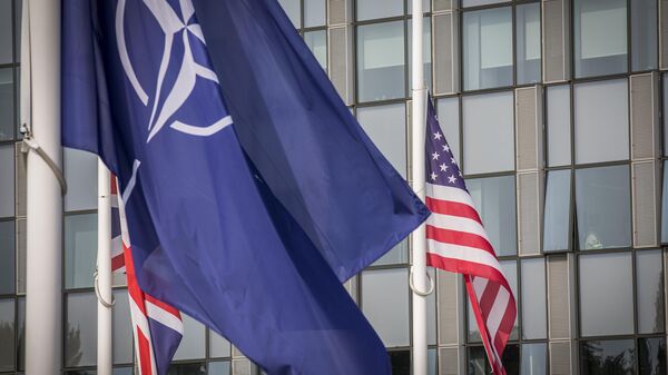 Флаги НАТО и США, архивное фото - Sputnik Литва