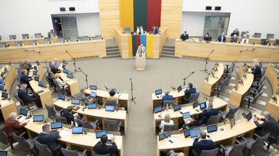 Зал заседаний Сейма Литвы