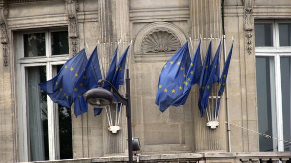 Флаги ЕС, архивное фото - Sputnik Литва