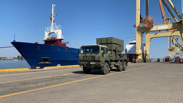 Передвижной зенитный комплекс NASAMS вооруженных сил Испании, архивное фото - Sputnik Литва