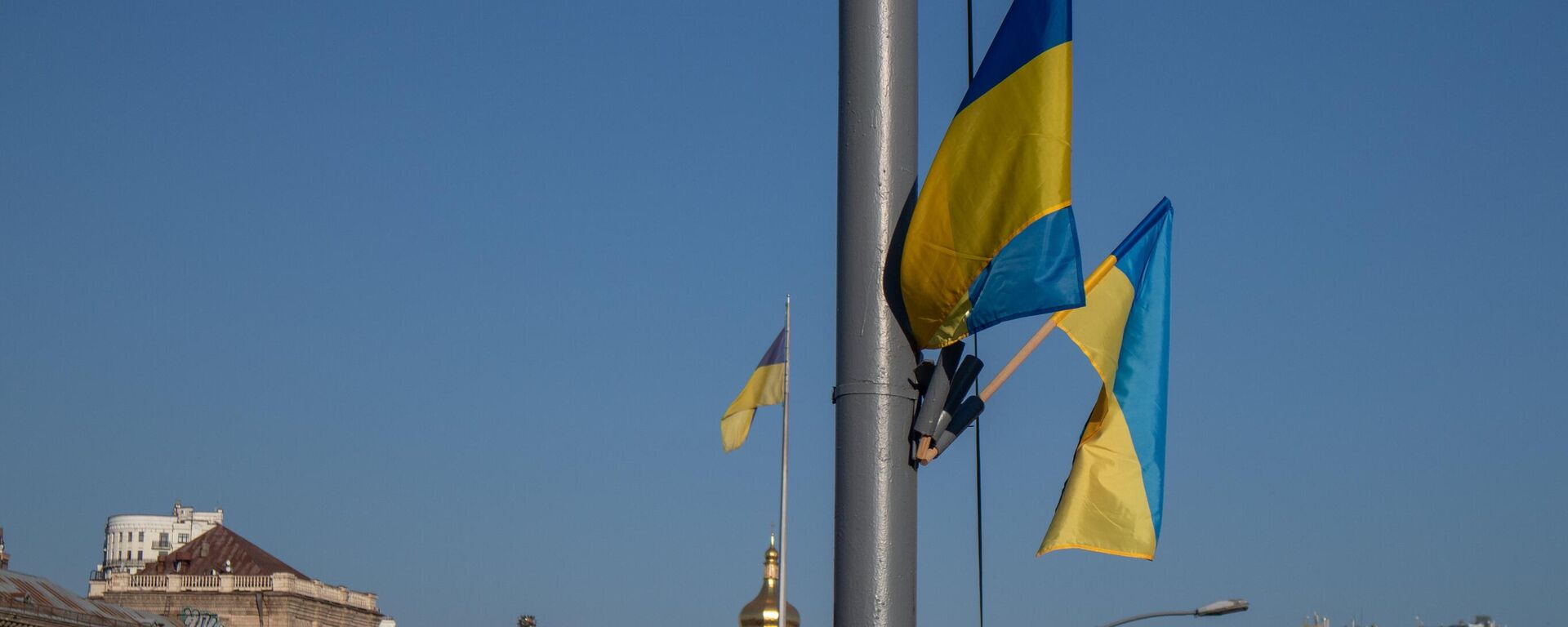 Флаги Украины в Киеве, архивное фото - Sputnik Литва, 1920, 23.11.2023