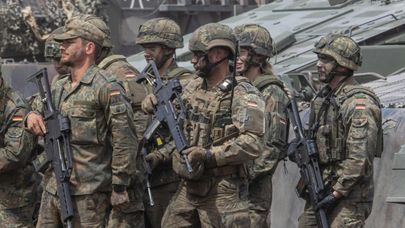 Немецкие военные на учениях в Литве