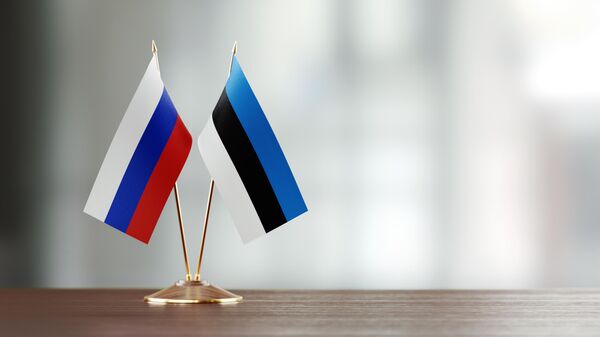 Флаги России и Эстонии, архивное фото - Sputnik Литва