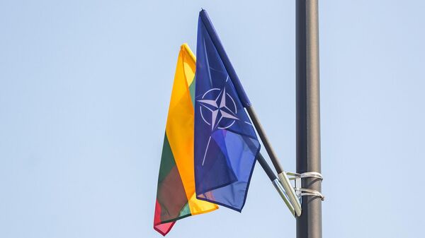 Флаги Литвы и НАТО, архивное фото - Sputnik Литва