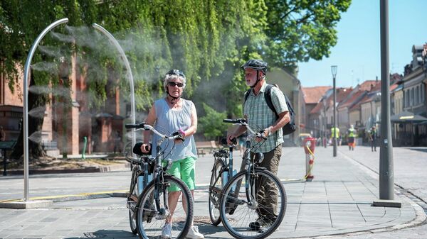 Велосипедисты в Каунасе, архивное фото - Sputnik Литва