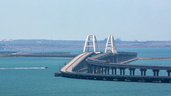 Вид на Крымский мост, архивное фото - Sputnik Литва