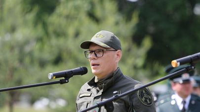 Начальник Службы охраны госграницы Литвы генерал Рустамас Любаевас