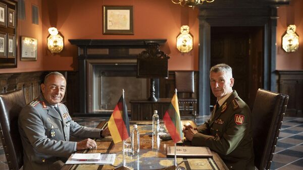 Визит командующего немецкой армией генерала Карстена Бройера в Литву - Sputnik Литва