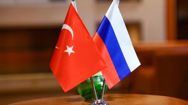 Флаги Турции и России - Sputnik Литва