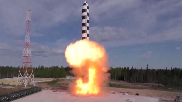 Испытание новой баллистической ракеты Сармат, архивное фото - Sputnik Литва