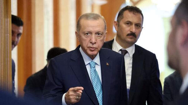 Президент Турции Р. Т. Эрдоган - Sputnik Литва